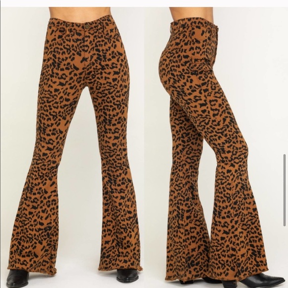 Show Me Your MuMu Pants - HP Show Me Your Mumu cam cam leopard bell bottoms!